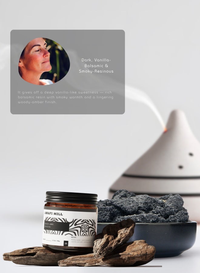 AWAFI MILL Black Jawi (Benzoin) Incense Resin 100 g (3.5 Oz) - Pack of 5 | Luban Jawi Dark Benzoin from Styrax spp. - Image 5